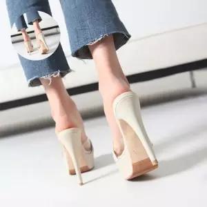 국내제작 투명 스트랩 가보시 슬리퍼힐 킬힐Y