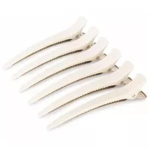 스타일링을 위한 AIMIKE 4.8인치 헤어 클립 실리콘 밴드 덕빌 두껍고 곱슬거리는 모발을 주름 없는 섹션 메이크업 스타일링 및 롤러에 이상적 6팩 Porcelia Qing