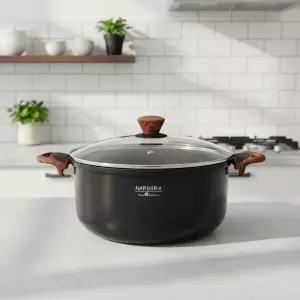 대리석 코팅 인덕션 곰솥 28cm 양수냄비 대용량 조리용기