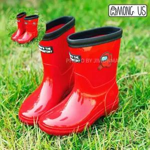 유아레인부츠 어몽어스 크루원 장화-레드