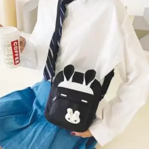 여성 키즈 아동 토끼 미니 보조 크로스백 에코백 가방