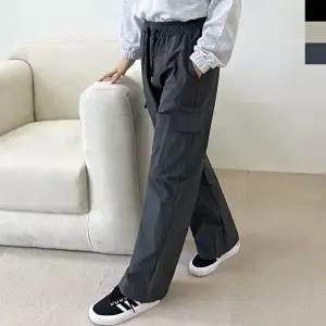 여자 빅사이즈 스타일 카고와이드밴딩바지 하객패션 (HSJ-WC8BA8F)