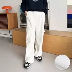 여자 골덴 후리스안감 겨울 카고 와이드팬츠 (HSJ-WFK849W)