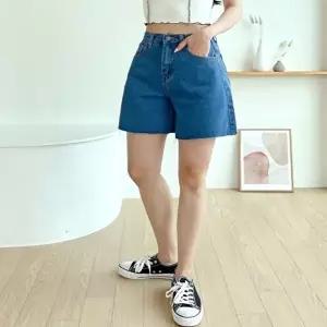여자 이르히 A라인 컷팅 데님숏팬츠 청반바지 데님3부 (HSJ-WF008D6)