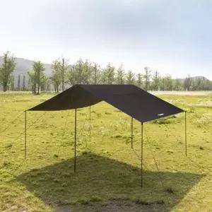 (확인사항 그랜즈빌 타프-블랙)카즈미 렉타 타프 캠핑 그늘막 그랜즈빌 타프 블랙