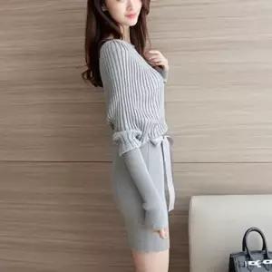 [옷은날개] 여성 골지원피스 숄더원피스 니트원피스 미니원피스