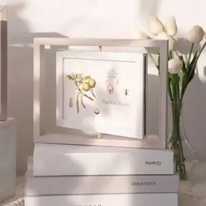 우드원목 회전액자 북유럽 인테리어액자 나무액자 액자프레임 우드프레임액자 탁상액자 사진액자