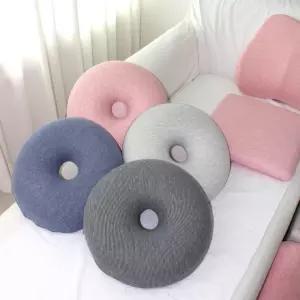 방석 메모리폼 임산부 사무실 두꺼운 원형 차량 도넛방석 고밀도 산모 의자 사계절 40x40