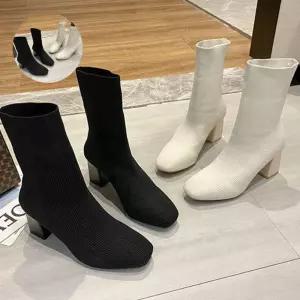 앵클부츠 여성 슬림핏 첼시 삭스 구두 데일리 슈즈 신발