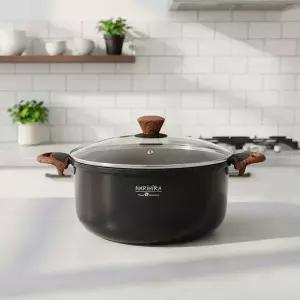 대리석 코팅 인덕션 곰솥 28cm 양수냄비 대용량 조리용기