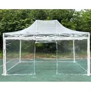 투명 캐노피 천막 그늘막 행사 테라스 접이식 텐트 3x6 초두꺼운 모델 투명 상단 사방