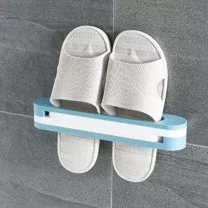 욕실 거실 욕실화 실내화 정리 3단 접이식 거치대 신발 정리대 슬리퍼 좁은 현관 신발장