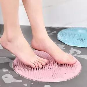 원형 발 브러쉬 등밀이 겸용 편안한 발씻기 발매트 풋브 발브 발닦이 각질 제거 풋브러시