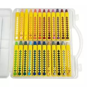 ( )어린이 24색 홀더 커버 크레파스 크레용