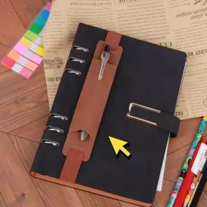 Jpar 북밴드 다이어리 펜홀더 브라운 펜홀더 만년필파우치 펜파우치