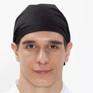 블랙 주방 쿨두건 머리두건 단색두건 위생두건 셰프두 머리스카프