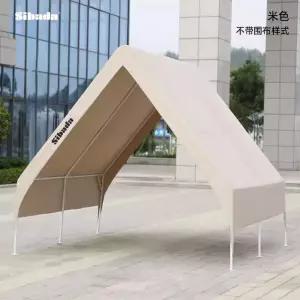 배베큐 텐트 야외 캠핑 그늘막 삼각 캐노피 루프탑 3x3m 베이지