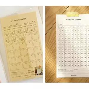 [문구/오피스] 5P 100일플래너 골트랙커 다이어리 날짜 스케줄러