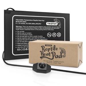 티카톤 파충류 온열 패드 - 10-20갤런 / 30-40갤런 탱크용 탱크 히터 아래 온도 조절 가능, 거북이용 테라리움 온열 매트 / / 도마뱀 / 개구리 / 거미 / 식물 상자