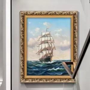 북유럽 세계 명화 배 액자(70cmx100cm) 거실 그림액자