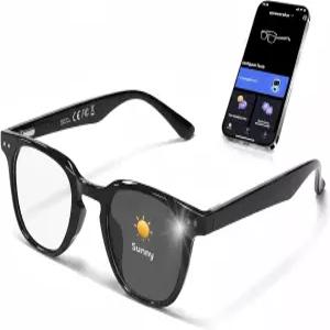 오픈 이어 스피커가 장착된 MSCGLYXGS AI 스마트 5.4 블루투스 안경 음성 비서 호환 실시간 번역 비즈니스