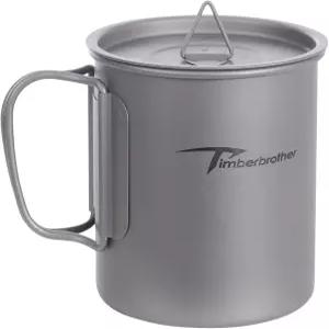 팀버브라더 250ml-900ml 티타늄 컵 캠핑 머그컵 뚜껑이 있는 접이식 손잡이 냄비