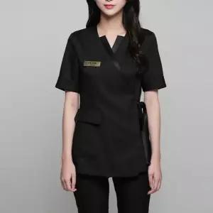 관리사 뷰티샵 유니폼 근무복 네일 단체복 마사지 에스테틱 가운