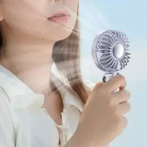 휴대용 선풍기 LED 5단 냉각 접이식  디지털