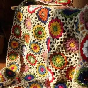 북유럽인테리어 스칸디나비아 뜨개질 식탁보 담요 북유럽