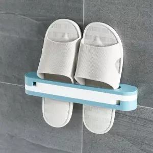 욕실 거실 욕실화 실내화 정리 3단 접이식 거치대 신발 정리대 슬리퍼 좁은 현관 신발장