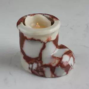 크리스마스 산타 부츠 책상 정리함 정품 대리석 다기능 장식 양초 홀더 미니 꽃병 펜 포트 메이크업 브러시