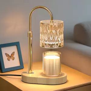 타이머와 높이 조절이 가능한 캔들 워머 램프 빈티지 홈 침실 장식 어머니를 위한 선물 집들이 전기 왁스