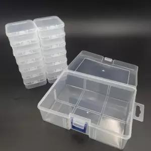 ( )14개 개별케이스 플라스틱 투명 소품케이스 비즈보관함 악세사리 보관통