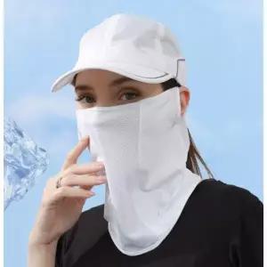 자외선차단 피부보호 UPF 50+ 메쉬 골프 마스크 테니스 등산 쿨 마스크