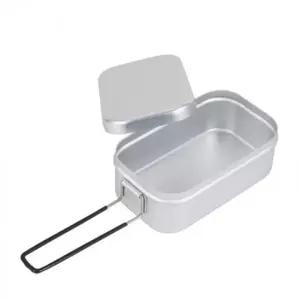 캠핑 반합 사각 도시락 군용 라면 냄비 손잡이 접이식 스텐 캠핑용 그릇 용품 식기