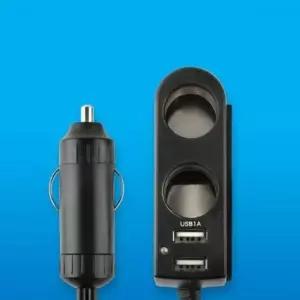 [CAR] 시가 USB 2포트 2구 충전기 차량용 시가잭 80cm 소켓