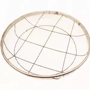 채반 선별기 쟁반 대형 직경 스텐 튀김 십자형 채망 필터