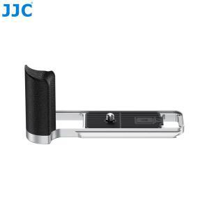 후지필름 X-E5 미러리스 카메라용 JJC 메탈 핸드 그립, 미끄럼 방지 SD 카드 슬롯 포함, L 브래킷 아카 스