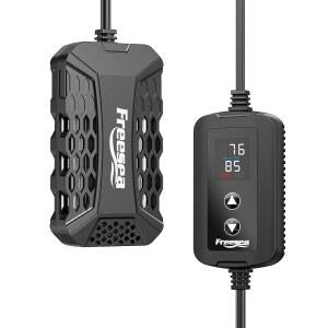 프리세아 수족관 어항 히터: 조절 가능한 디지털 LED 컨트롤러가 장착된 100W 잠수식 수족관 히터, 10-20갤런 거북이 담수 염수용 물 자동 정지 난방 기능 제공