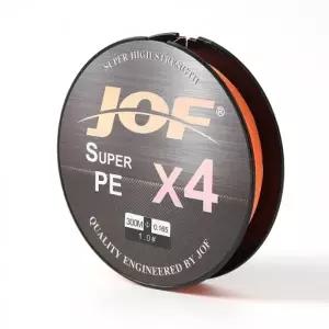 JOF 4합사 낚싯줄 1호 300m (오렌지)민물 바다 낚시 PE 원투줄