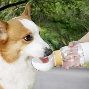 (제품 휴대용 간식물통)휴대용 강아지 물통 산책 물병 간식물통