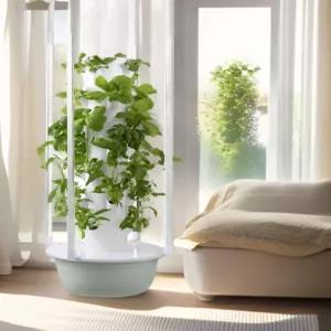 수경재배기 타워형 스마트팜 온실 수직 무토양 농장 키우기 플러그 구멍 재배기 키트