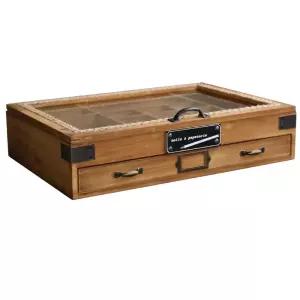 엔틱 우드 바느질함 체리우드 상자 정리함 전통 케이스 업그레이드