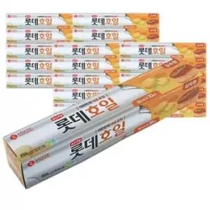 쿠킹호일 BOX 롯데호일 실속형 15u (30cmX30m) 20EA