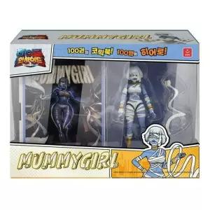 액션피규어 북케이스세트 머미걸작동어 남아선물 어린이어 규어 미니어 어인형 어처 몰랑이 수집용어 장식