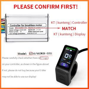 전기 자전거 디스플레이 KT 미니 TFT TF04 24V36V48V 방수 플러그 변환 키트 공간 절약형 부스트 기능