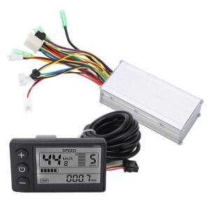 전기 자전거 브러시리스 컨트롤러 키트, LCD 866 디스플레이 미터, 변환 36 V, 48V, 500 W, 750W, 22A, 9