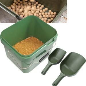 1pcs 미끼 던지기 숟가락 특종 잉어 낚시 도구 먹이 입자 가다랭이 주조 삽 Spomb