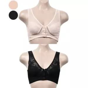 인견 앞 단추 부직포 노와이어 여성 브라 여자속옷 와이어리스브라 예쁜속옷 편안한속옷