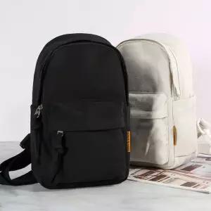 심플한 스타일 슬링백 지퍼 스트랩 포인트 가방 캐주얼슬링백 미니백팩 나들이